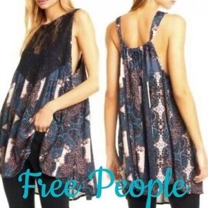 Free People Count Me In Trapeze Tunic Top BRAND NEW (NWT)